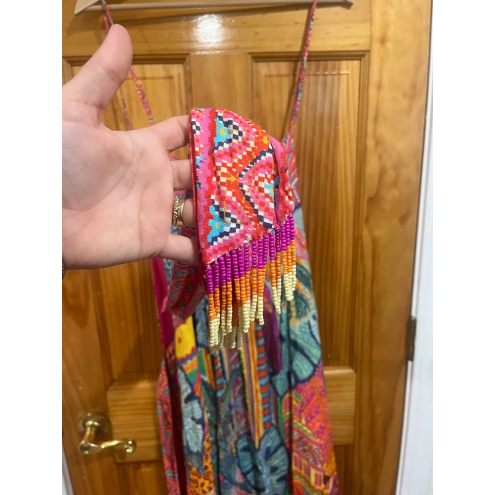 FARM Rio Multicolor Patchwork Midi Dress - Picture 5 of 10